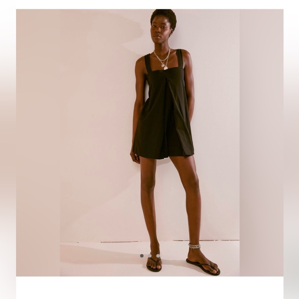 Free People Nichola Romper in Black - Picture 2 of 7